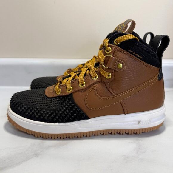 Nike Lunar Force 1 Boots Men’s Size US 7 Ale Brown Black Watershield LF1 EUC